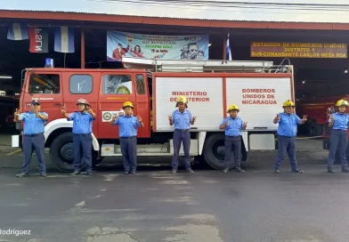 nicaragua, nueva estación, bomberos unidos, león