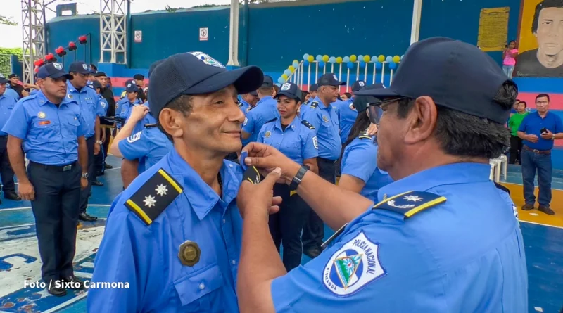 46 aniversario, ascensos policiales, rivas, policia de nciaragua, servicio y seguridad policial