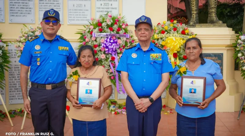 Policia de Nicaragua, Policía Nacional, homenaje, héroes y mártires, 46 años de fundación,