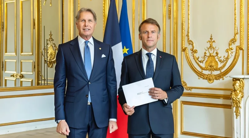 cartas credenciales, embajador de nicaragua ante francia, presidente de francia, emmanuel macron, maurizio gelli