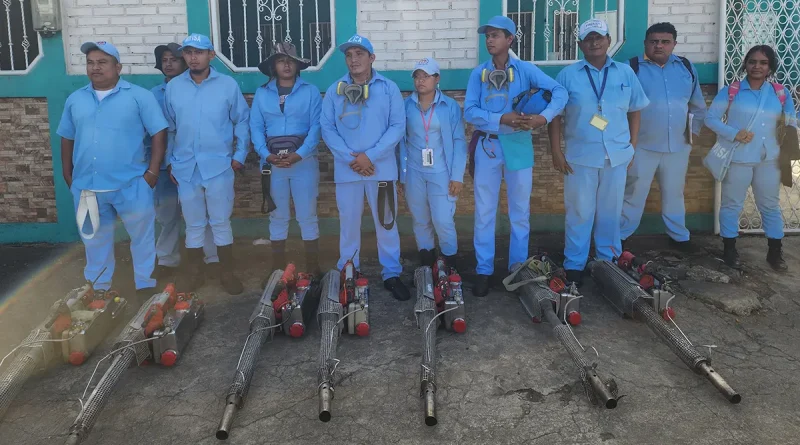 barrio Pablo Úbeda, MINSA, Managua, jornada preventiva, fumigación, abatización, acciones preventivas, jornada de lucha antiepidémica,