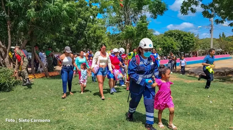 nicaragua, rivas, ejercicio nacional, preparación
