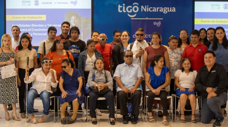 Tigo nicaragua, Tigo, formación digital, personas con discapacidad,
