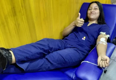 donación de sangre, estudiantes, UNA, Universidad Nacional Agraria,