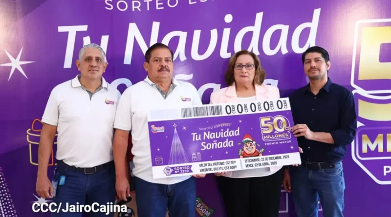 nicaragua, loteria nacional, tu navidad soñada, premios, sorteo
