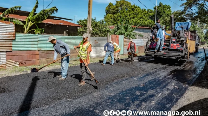 alcaldia de managua, reyna rueda, calles para el pueblo, barrio Villa Feliz, managua