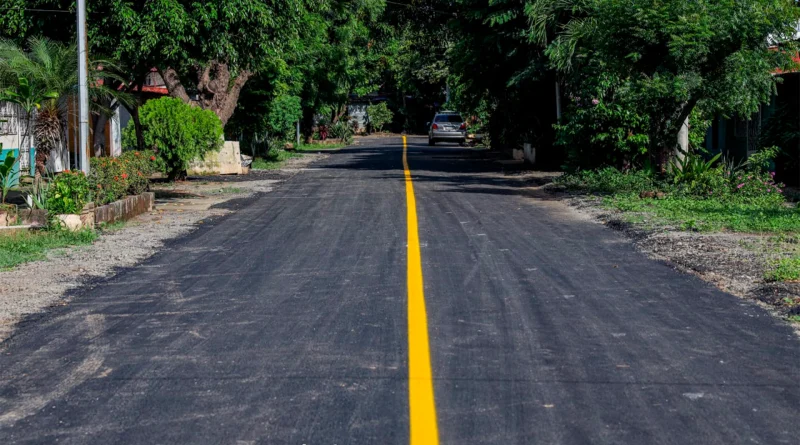 calles para el pueblo, nicaragua, alcaldia de managua, obra vial,