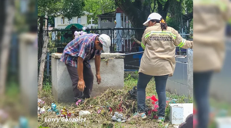 nicaragua, Ocotal, alcaldía, limpieza, campos santos, dia de los fieles difuntos
