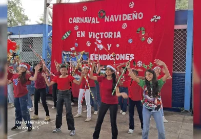 nicaragua, estudiantes, carnaval navideño
