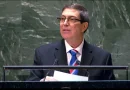 canciller de Cuba, Bruno Rodríguez, Asamblea General de la ONU, discurso,