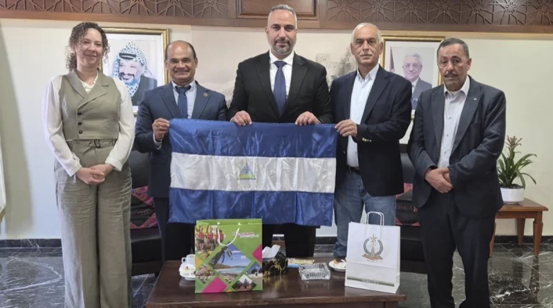 alcalde de belén, Maher Qanawati, embajada de nicaragua, palestina, ciudad de belén, relaciones municipalidades, intercambios culturales, Gadiel Arce Mairena