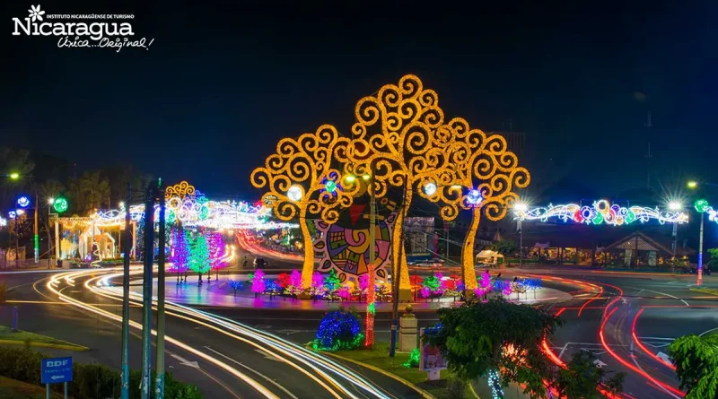 nicaragua, navideña, luces, enatrel, espíritu