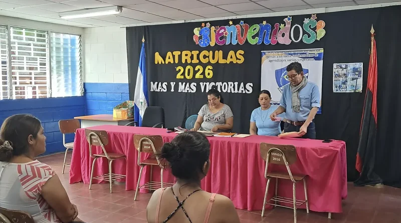 nicaragua, mined, matricula, ciclo escolar