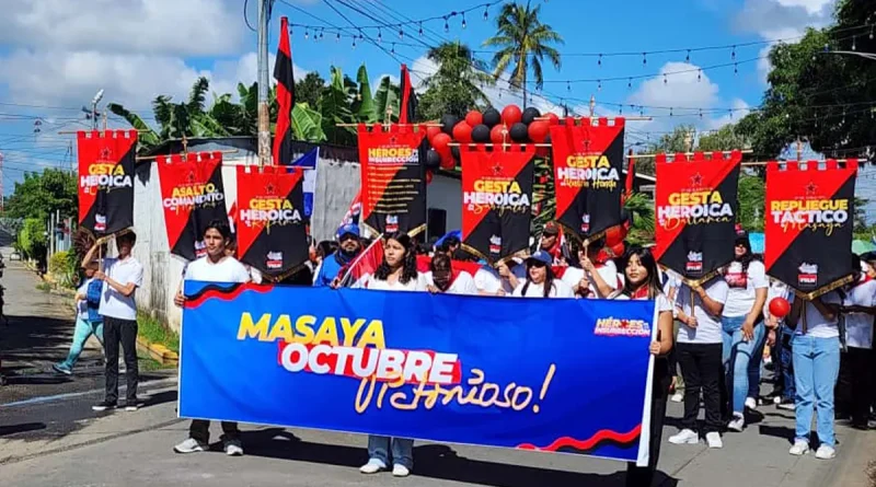 nicaragua, masaya, octubre victorioso, héroes y mártires