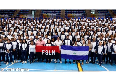 juegos centroamericanos, comite olimpico, nicaragua, abanderamiento. deportes, delegacion,