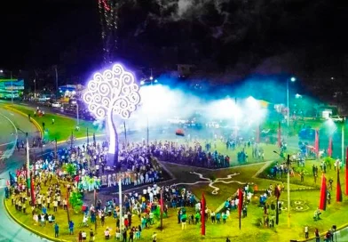 nuevo arbol de la vida, rotonda el guanacaste, diriomo, granada, familias de diriomo, comandante pedro arauz palacios, compromiso a la revolucion y a la patria, nicaragua