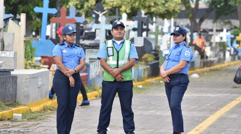 policia de nicaragua, plan de seguridad, dia de los santos difuntos, nicaragua, resultados de la semana anterior