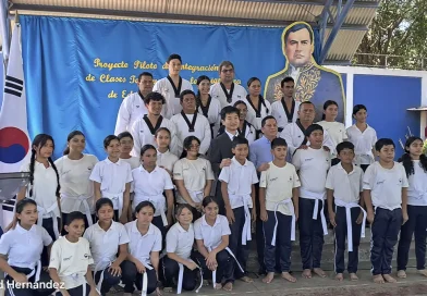 proyecto de Taekwondo, entrega de implementos, estudiantes, MINED, Embajada de Corea, Nicaragua, centros escolares,