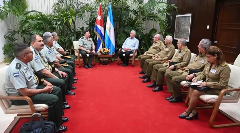 Cuba, presidente Miguel Díaz-Canel, recibió, General de jefe del Ejercito de Nicaragua, General en jefe Julio César Avilés, Ejercito de Nicaragua, Díaz-Canel,
