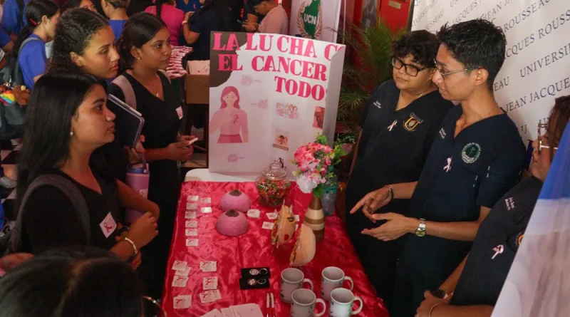 nicaragua, jóvenes universitarios, dia mundial, cancer de mama
