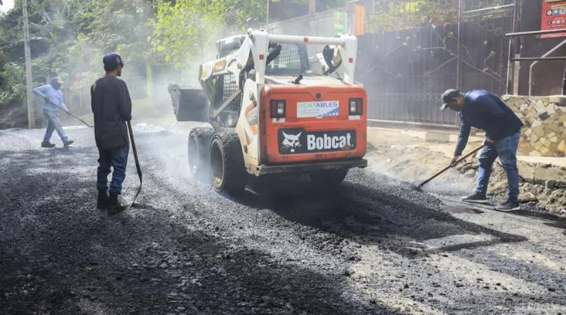 alcaldia de managua, mejoramiento vial, nicaragua, san antonio sur,