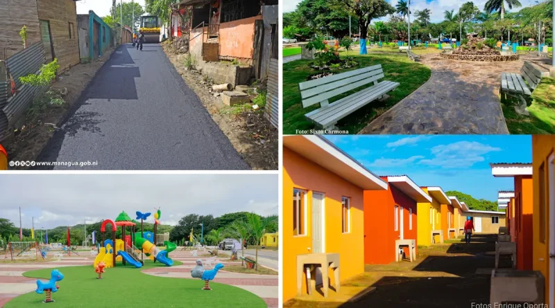 proyectos, viviendas, calles, mejoras, alcaldías, Nicaragua, lucha contra la pobreza,