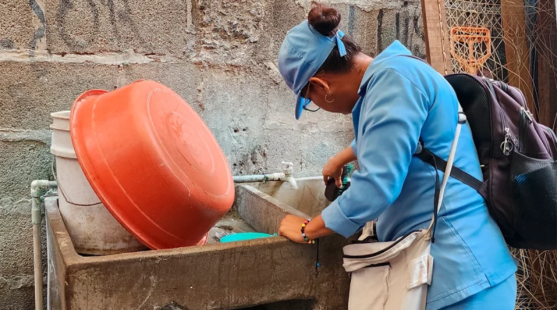 minsa, barrio german pomares, managua, distrito v de managua, nicaragua, jornada antiepidemica, lucha contra dengue