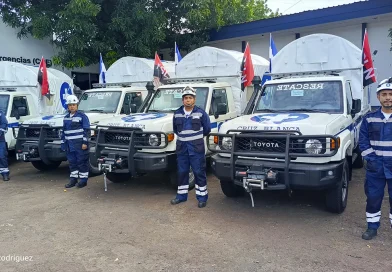 vehículos de rescate, Cruz Blanca, entrega, recibe Gobierno Sandinista, Nicaragua,