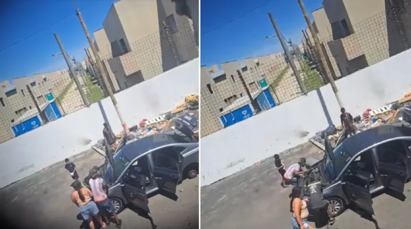 Argenina, delincuentes, desmantelan, auto robado, pleno día, auto robado, desmantela en la calle, Buenos Aires,