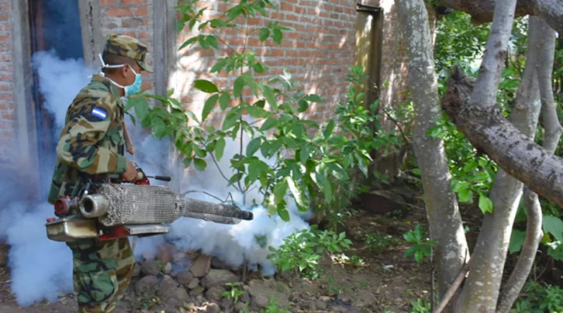 ejercito de nicaragua, fumigacion, abatizacion, matagalpa,