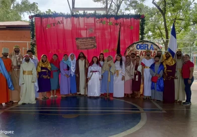 nicaragua, estudiantes, tipitapa, obra de teatro, navidad,