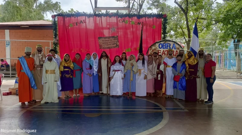 nicaragua, estudiantes, tipitapa, obra de teatro, navidad,