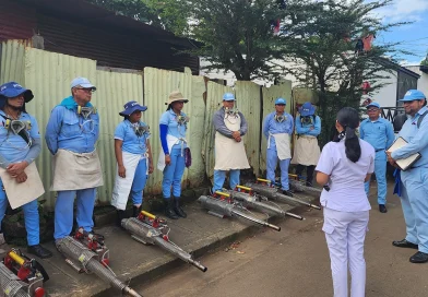 minsa, jornada de fumigación, nicaragua, managua, villa flor sur, eliminación de criadores