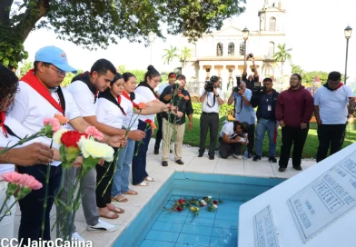 juventud sandinista, unen, comandante carlos fonseca, nicaraguam homenaje, intur, fsln,