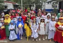 niños, estudiantes, colegio Bella Cruz, MINED, Ministerio de educación, pastorela escolar,