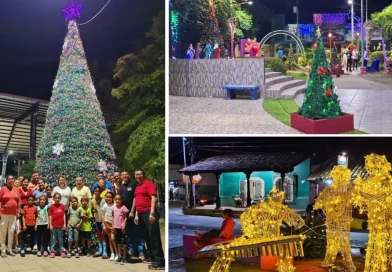 arreglos, luces, navideños, decoración, alcaldías, Nicaragua, plazas, parques,