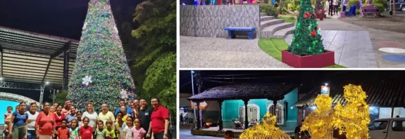 arreglos, luces, navideños, decoración, alcaldías, Nicaragua, plazas, parques,