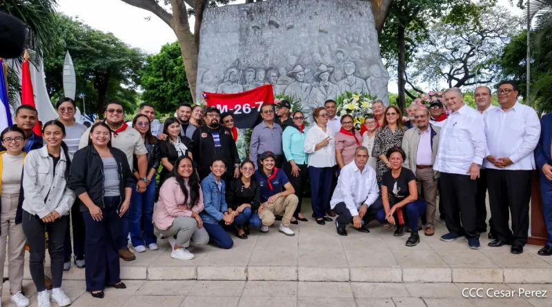 Nicaragua, honra, Comandante Fidel Castro Ruiz, legado, entrega floral, 9 años,