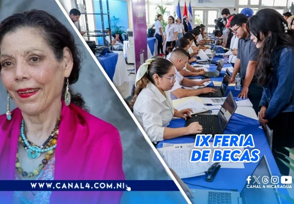 nicaragua, feria nacional de becas, bachilleres, rosario murillo,