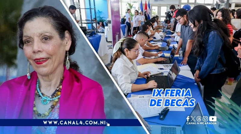 nicaragua, feria nacional de becas, bachilleres, rosario murillo,