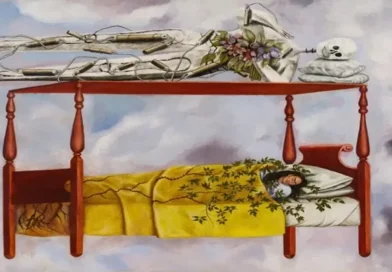 Frida Kahlo, pintura, El sueño, La cama, subasta, récord, obra más cara, realizada por una mujer, autorretrato, pintora mexicana,