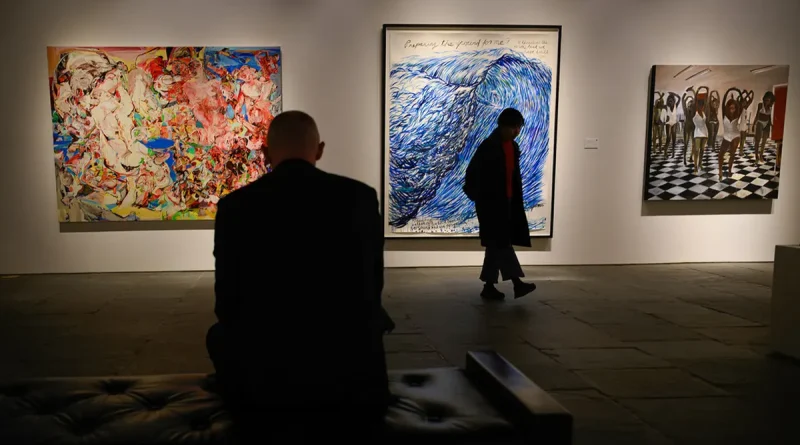 subasta, venden, pintura, arte, pintura moderna, más cara, lienzo,