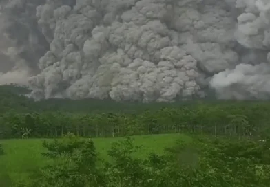 Imagen, erupción del volcán Semeru, Indonesia, webcam, video, flujo piroclástico, alerta, nivel máximo, viral,