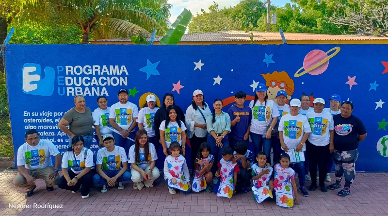 alcaldia de managua, nicaragua, arte y cultura, san judas, muralismo comunitario, infantil,