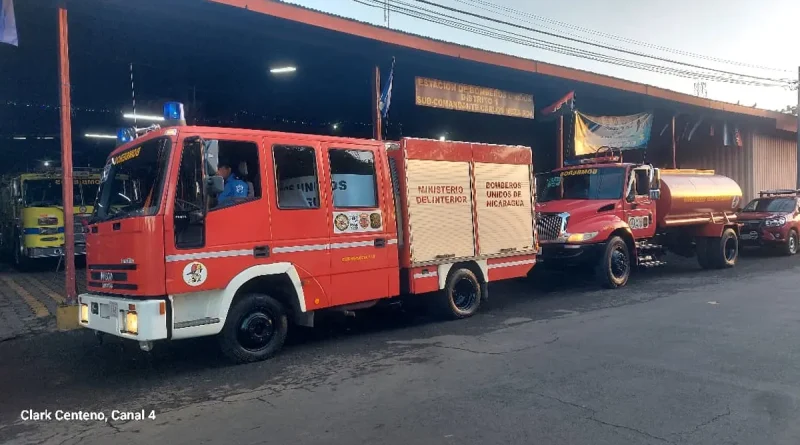 San Lorenzo, Boaco, Camones de bombero, Estación de bombero, envia, llegan, seguridad ciudadana,
