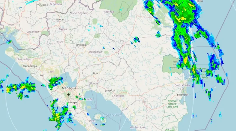 clima nicaragua hoy, pronostico del tiempo nicaragua, clima 8 de diciembre, lluvias nicaragua, vaguada caribe, altas presiones, clima pacifico, clima caribe, clima norte, clima central