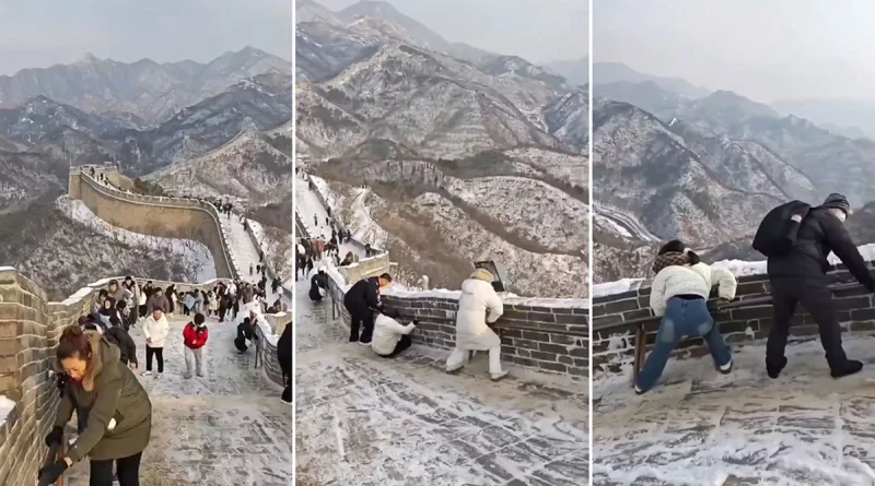 Gran Muralla china, primera nevada, pekin, china, videos, imágenes, virales