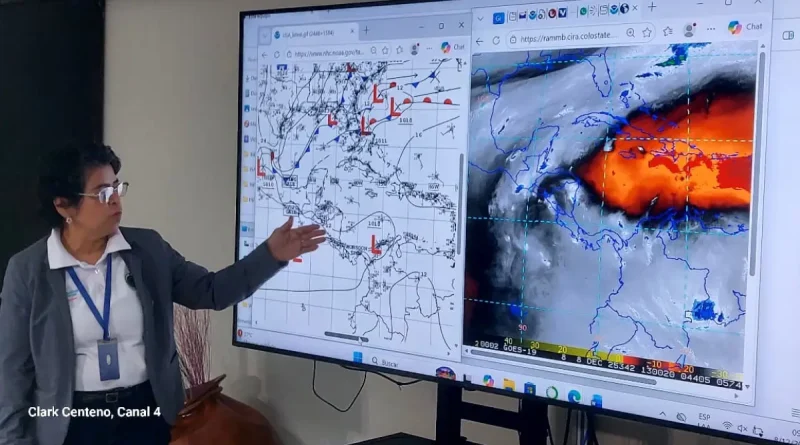 clima nicaragua, pronostico del tiempo nicaragua, chubascos nicaragua, altas presiones, vaguadas caribe, viento fuerte nicaragua, oleaje caribe, temperaturas nicaragua, ineter