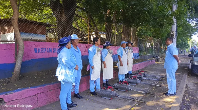nicaragua, minsa, waspan sur, lucha antiepidemica