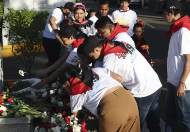 comandante camilo ortega saavedra, juventud sandinista, homenaje,